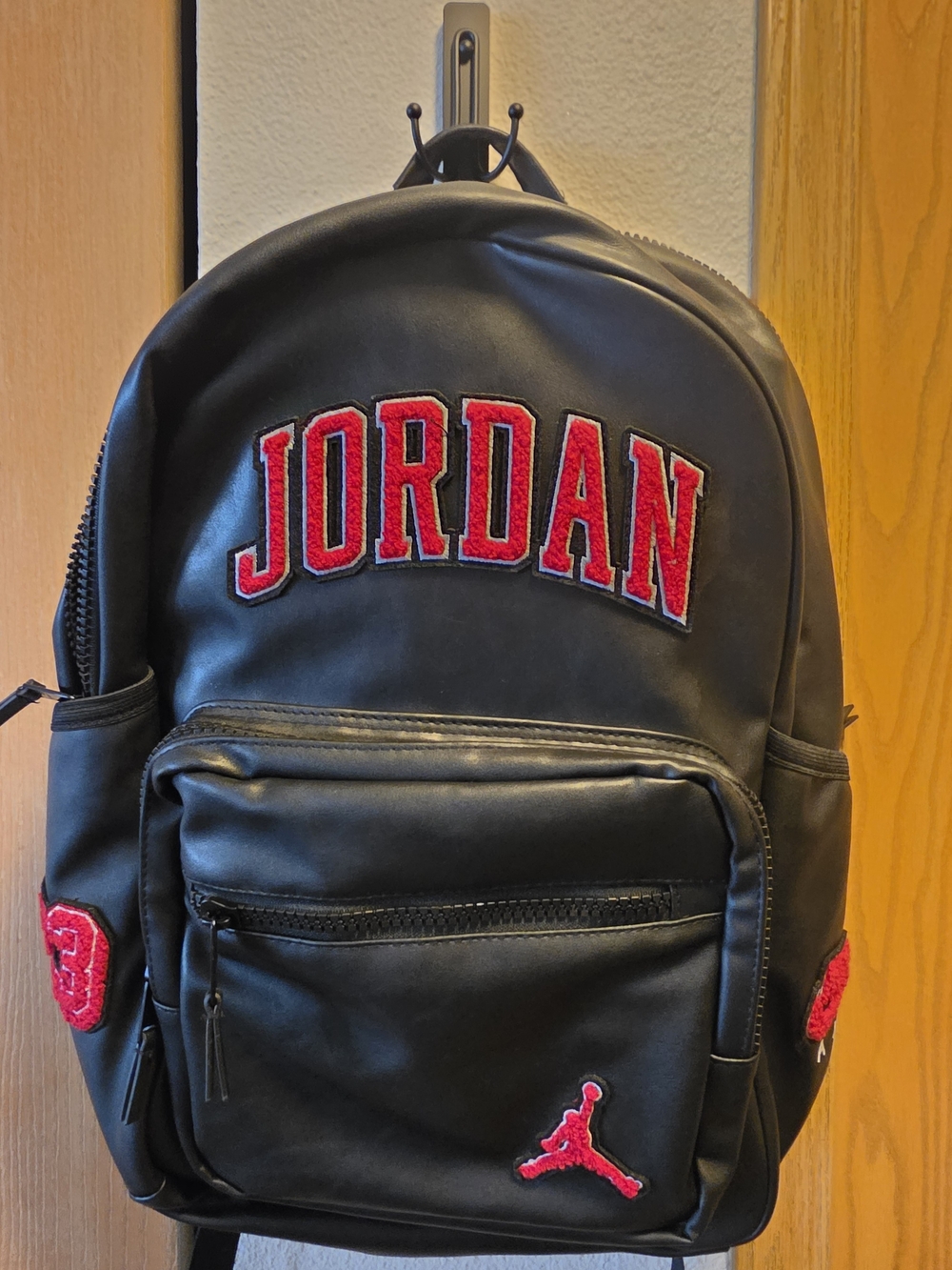 Jordan Black & Red Logo Backpack - Men's Bag